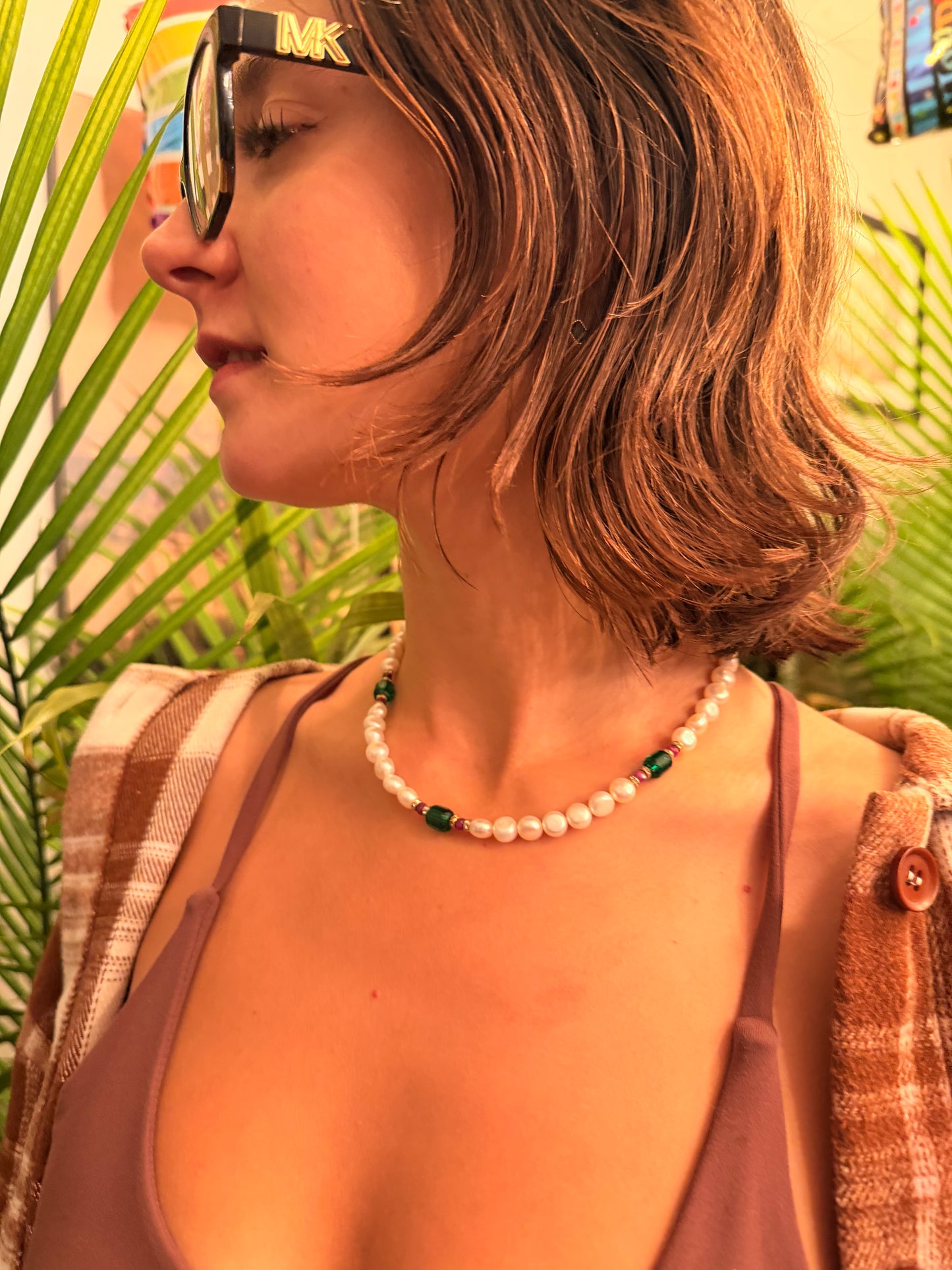 Pearl and Ruby necklace